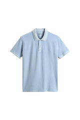 Mackinack Polo Shirt In Light Blue Cotton Piqué