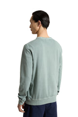 Crewneck sweatshirt in pure lightweight cotton dyed in Cape Verde.