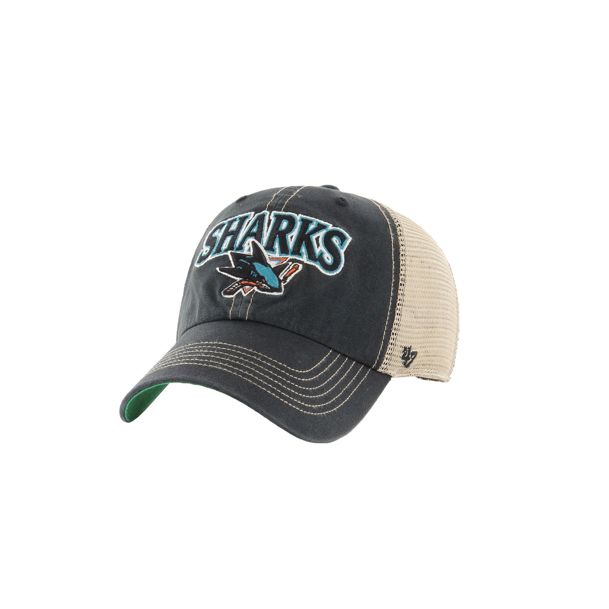 '47 Cappellino Tuscaloosa Clean Up San Jose Sharks - Vintage Black - Vintage Black