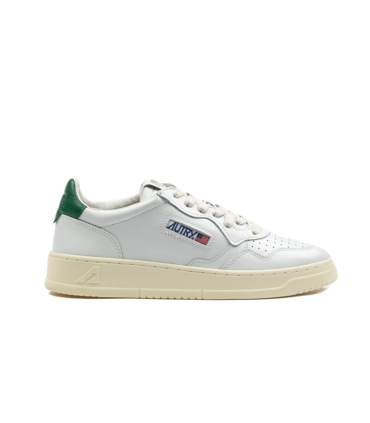 Autry Medalist Low Leat White Green Uomo