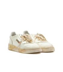 Autry Sup Vintage Low Woman Leather White