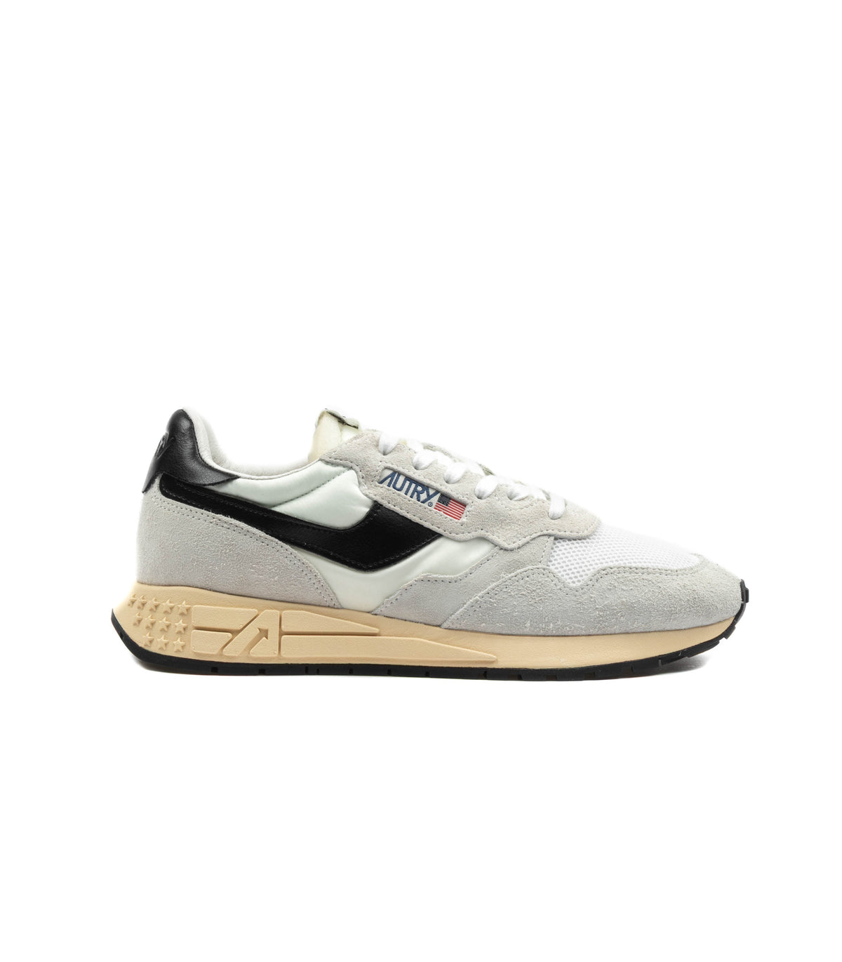 Autry Reelwind Low Man Suede White Black