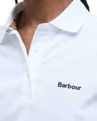 Polo Barbour Bowford Maniche Corte Bianco Donna