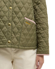 Barbour Icons Cropped Liddesdale Quilted Jacket Verde Donna