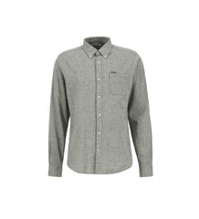 Camicia Barbour  Lino Botton Down Oliva Uomo