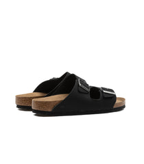 Birkenstock Arizona Earthy Black Veg Birkibuc Narrow Fit