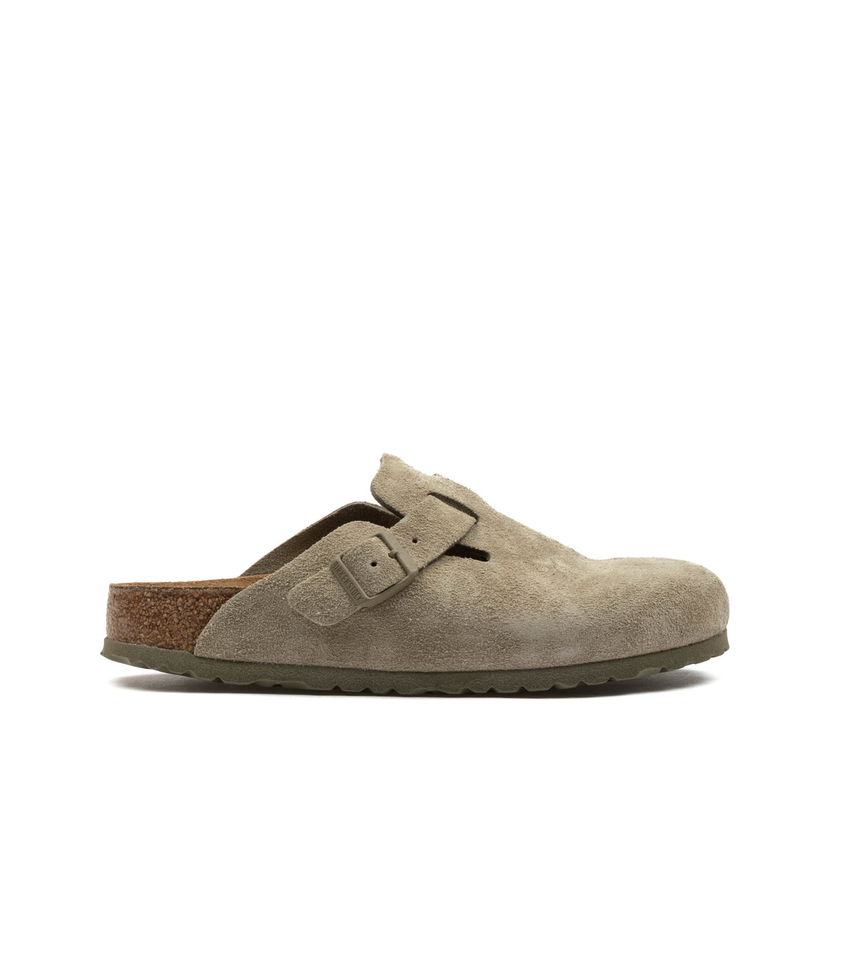 Birkenstock Boston Faded Khaki Suede Leather