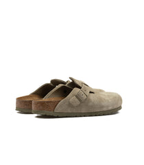 Birkenstock Boston Faded Khaki Suede Leather