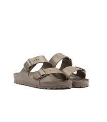 Birkenstock Arizona Eva Grey Taupe In Gomma Narrow Fit