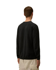C.P. Company Cotton Crepe Crewneck Lens Sweater