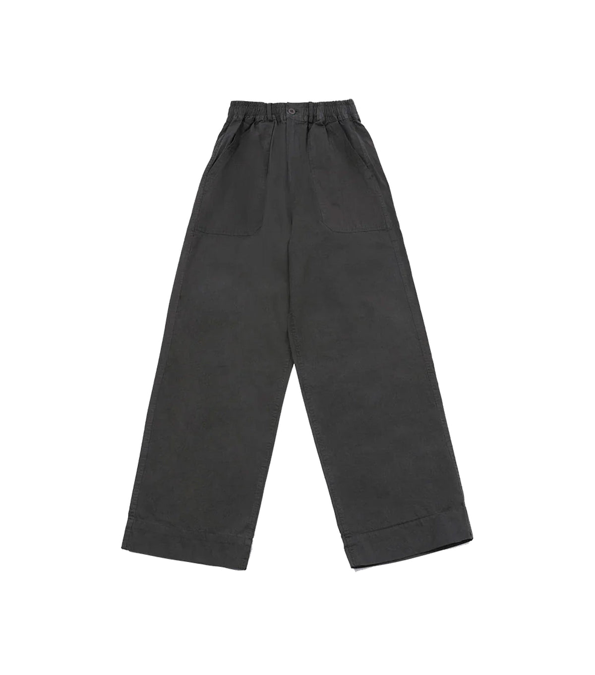 Kappy One Tuck Wide Fatigue Pants Charcoal