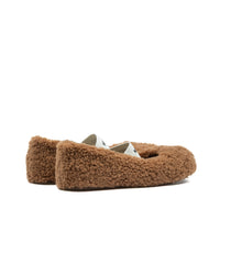 Moon Boot Mb Shearling Ballerina Cognac
