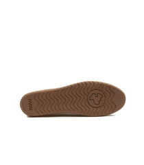 Mou Slip-On Suede Ballerina Letter Logo