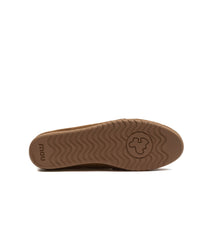 Mou Slip-On Suede Ballerina Letter Logo