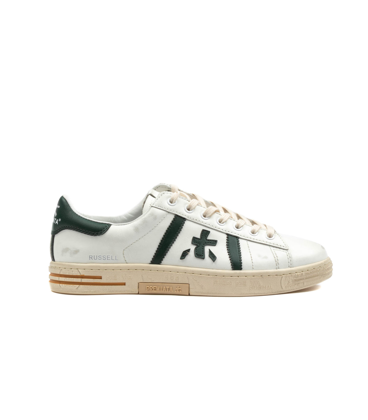 Premiata Russel 8029  Leather White Green Uomo