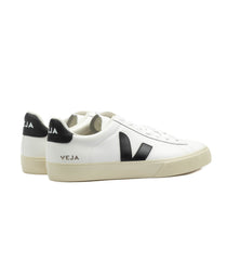 Veja Campo Chromefree Leather Extra White Black Uomo