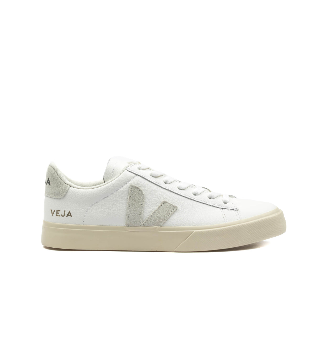 Veja Campo Chromefree Leather Extra White Natural Suede