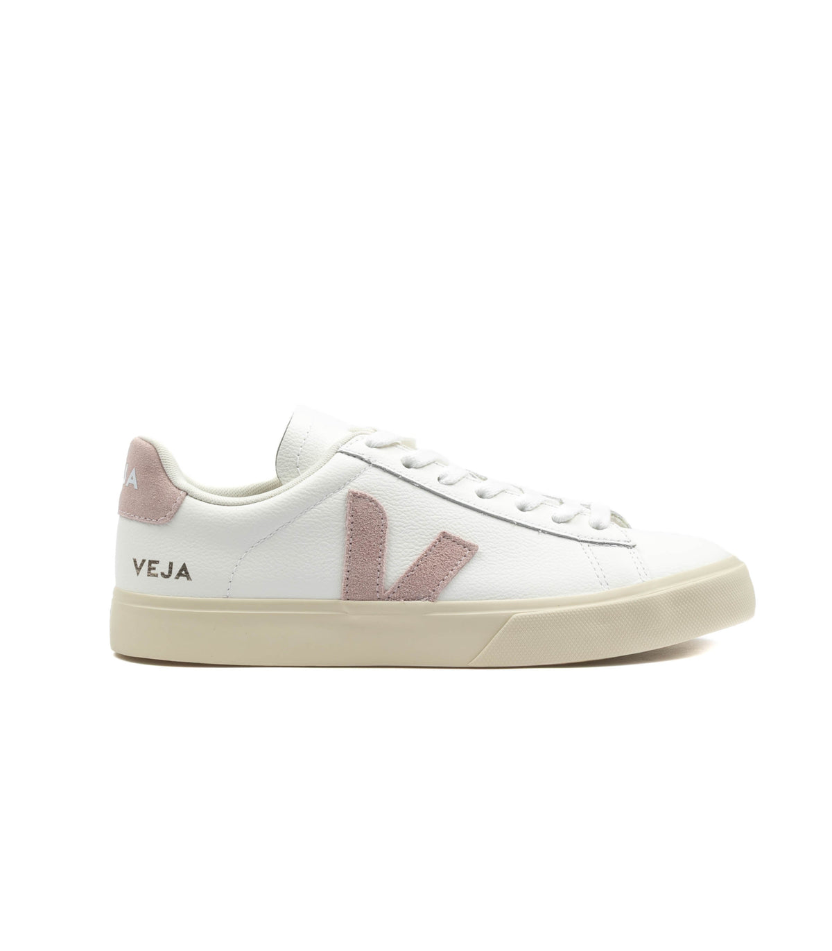 Veja Campo Chromefree Leather Bianco Rosa Donna