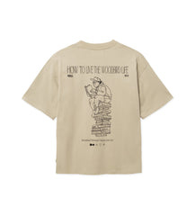 Woodbird T-Shirt Beam Book Tea