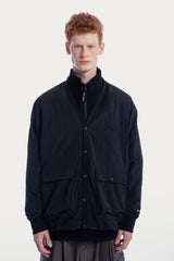 UNISEX FRONT POCKETS NYLON CARDIGAN