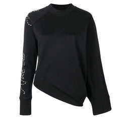 Y-3 WOMEN'S SASHIKO SLOGAN SWEATER