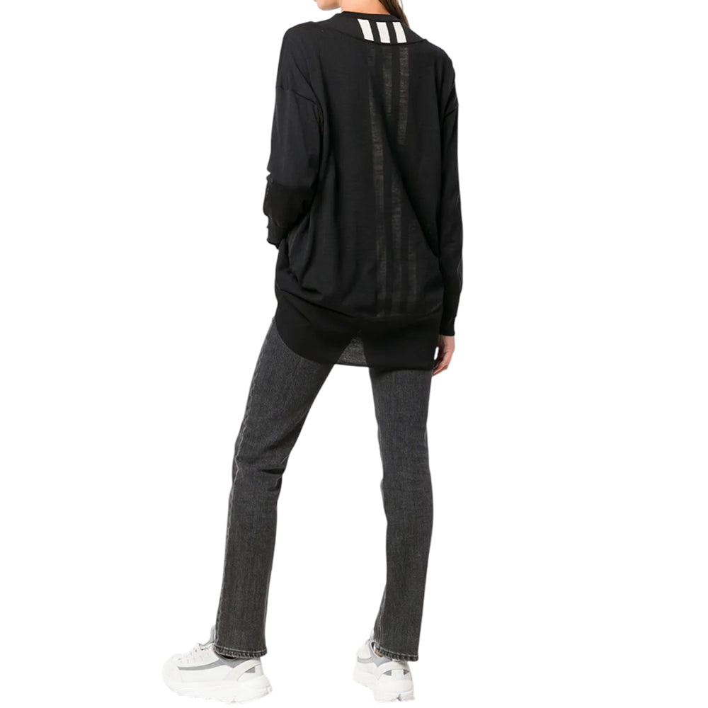Y-3 WOMEN'S LAYERED KNITTED LONG SWEATER