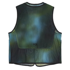 Y-3 ALLOVER PRINT MESH VEST