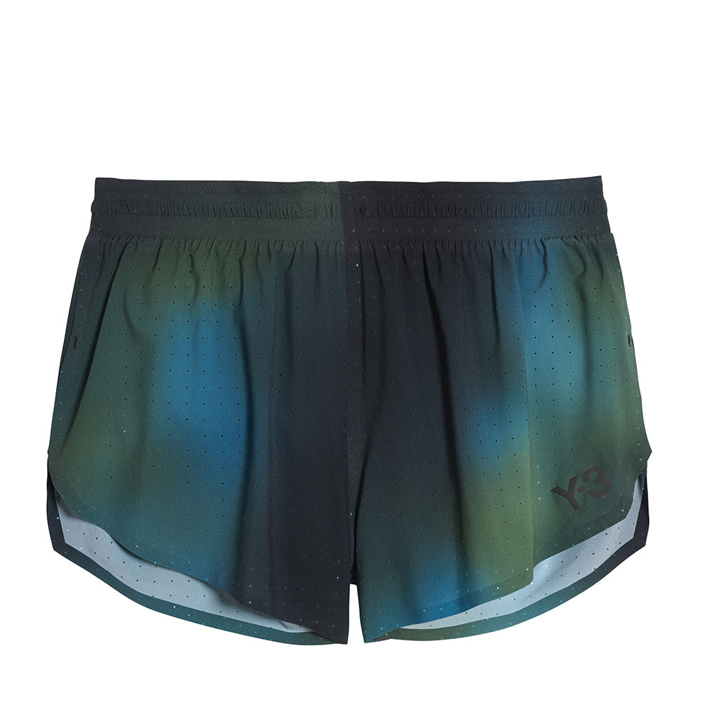 Y-3 ALLOVER PRINT RUNNING SHORTS
