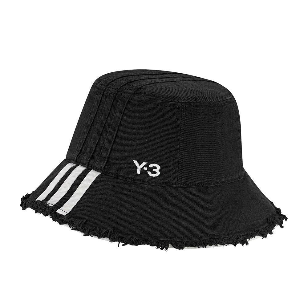Y-3 STRIPES BUCKET HAT