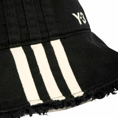 Y-3 STRIPES BUCKET HAT