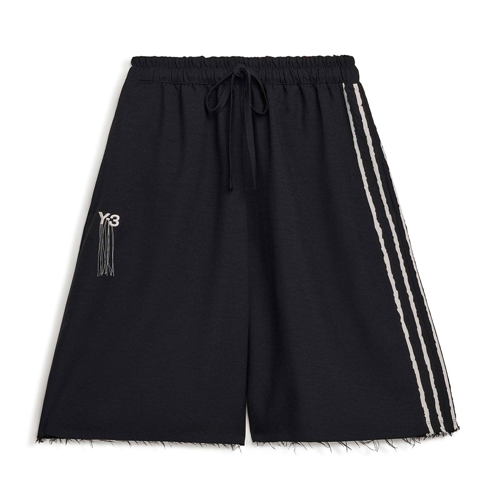 Y-3 SPORT UNIFORM RAW CUT 3-Stripes SHORTS
