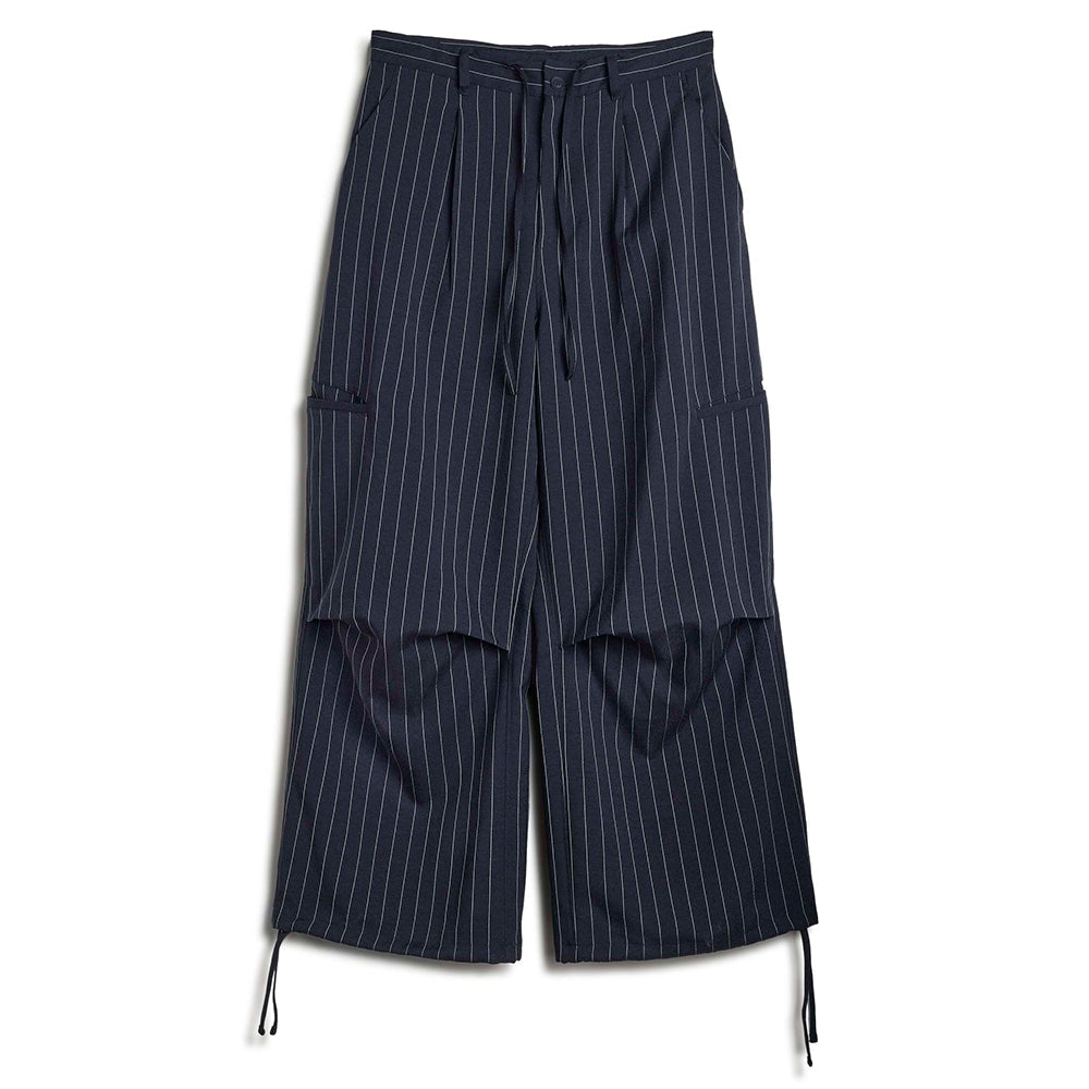 Y-3 PINSTRIPE UT STRAIGHT LEG PANTS