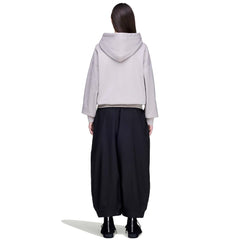 Y-3 CROPPED TOP FLARED SPORT UNIFORM TRACK PANTS