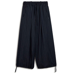 Y-3 REFINED WOOL CROPPED WIDE LEG PANTS