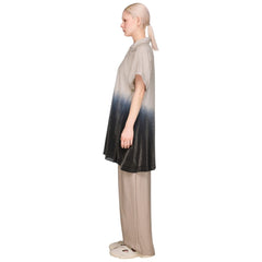 Y-3 SHORT SLEEVE DIP DYE UTILITY OVERSHIRT