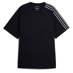 Y-3 RAW EDGE 3-STRIPES SHORT SLEEVE TEE