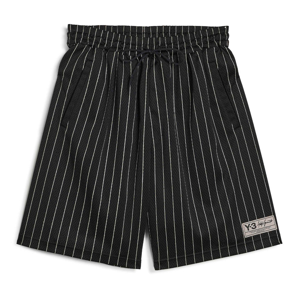 Y-3 MESH PINSTRIPE SHORTS