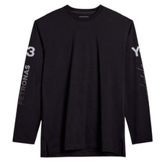Y-3 MERCEDES CHAOS LOGO LONG SLEEVE TEE