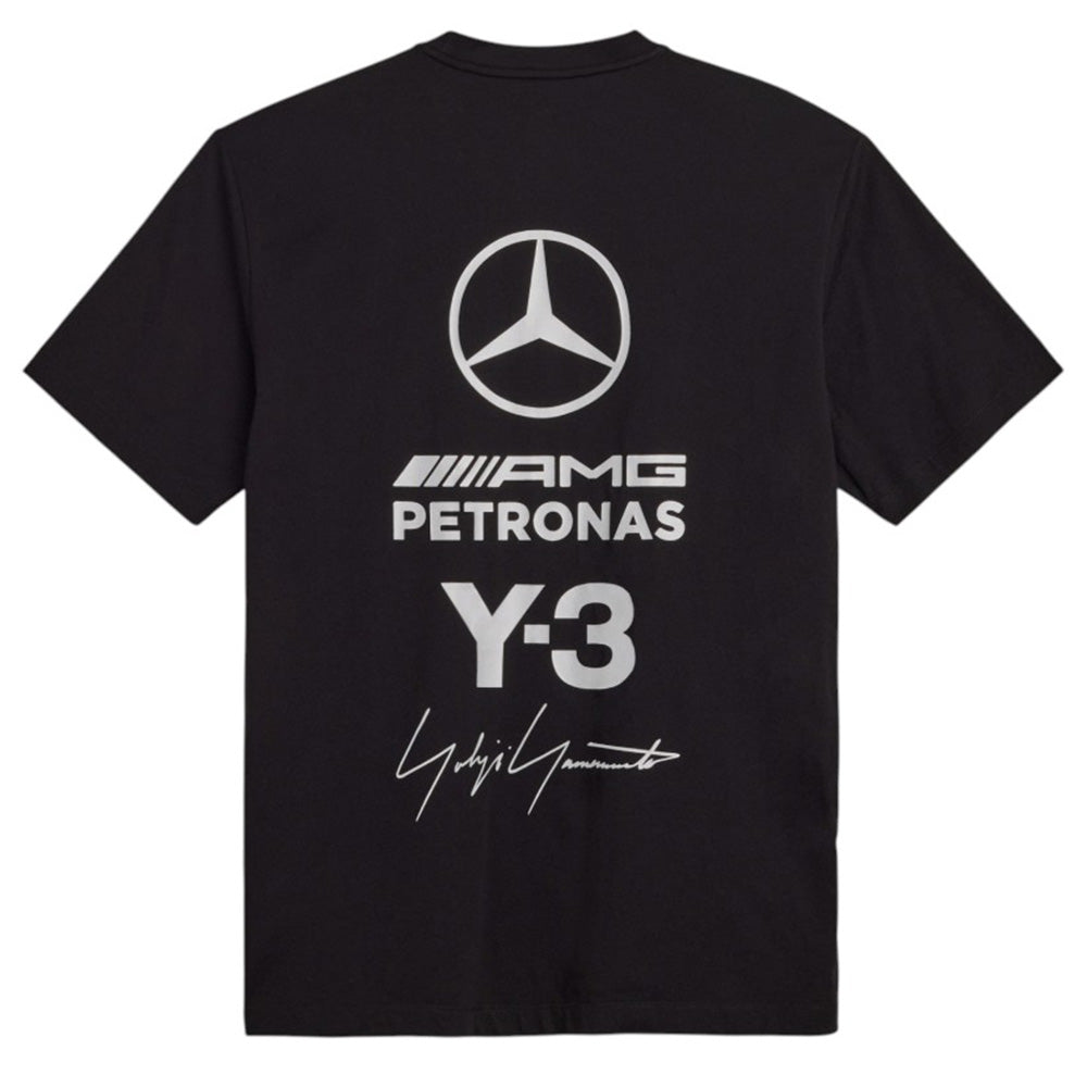 Y-3 MERCEDES LOGO STACK SHORT SLEEVE TEE