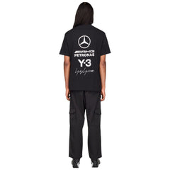 Y-3 MERCEDES LOGO STACK SHORT SLEEVE TEE