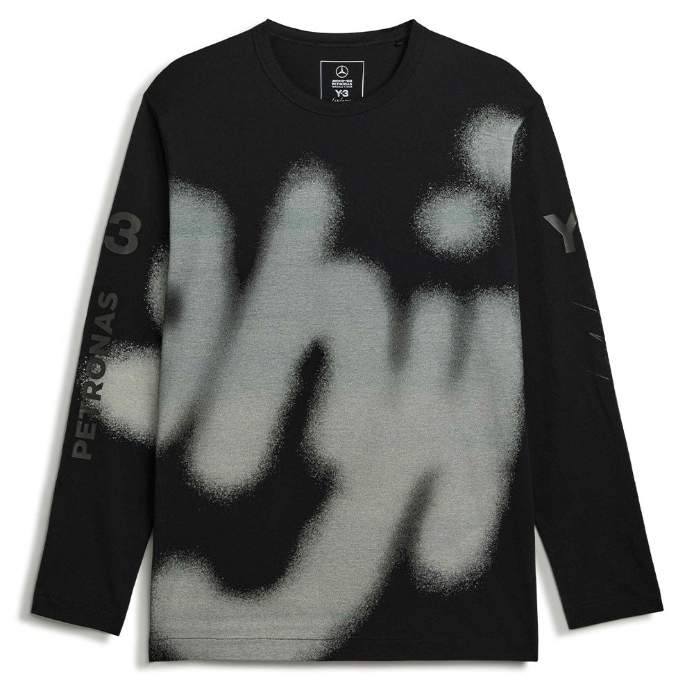 Y-3 MERCEDES-AMG PETRONAS FORMULA 1 TEAM YOHJI GRAPHIC LONG SLEEVE TEE