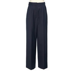 pushBUTTON UNDERLINE NAVY WIDE PANTS