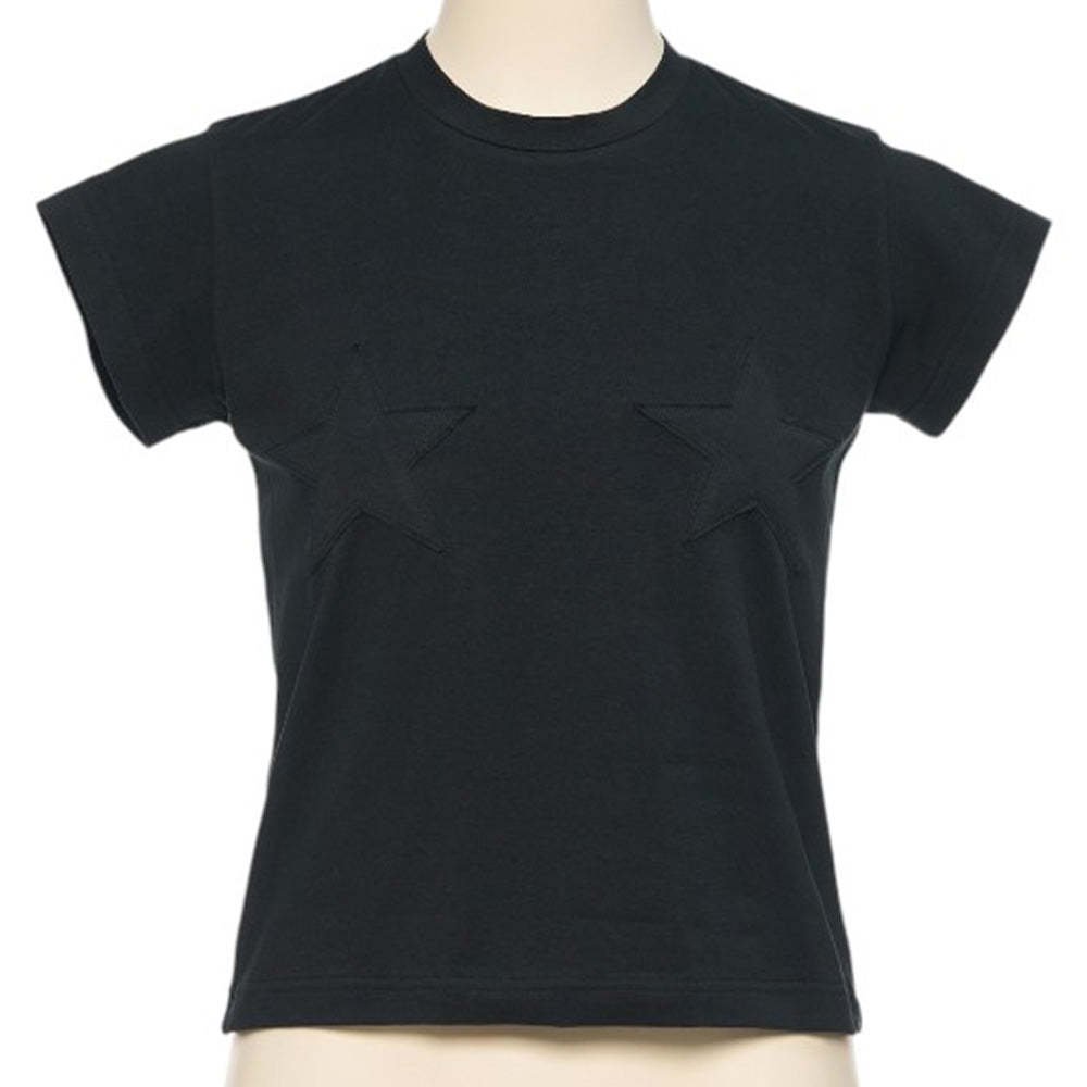 pushBUTTON ZERO BLACK STAR T-SHIRT