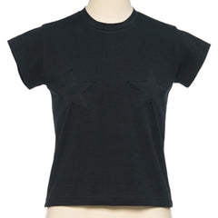 pushBUTTON ZERO BLACK STAR T-SHIRT
