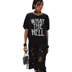 R13 WHAT THE HELL RELAXED TEE
