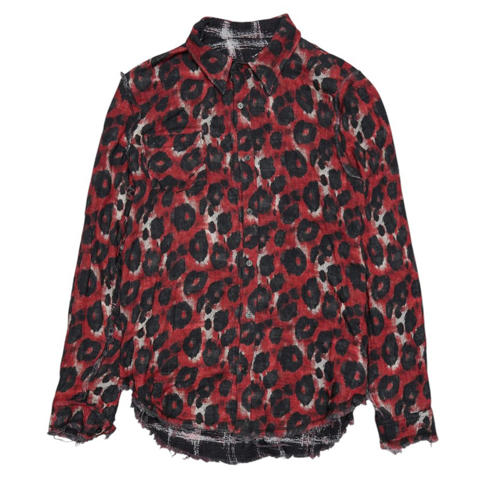 R13 REVERSIBLE SHREDDED SEAM SHIRT
