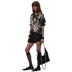 R13 PRINTED BOYFRIEND SWEATER