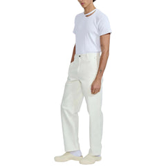 LOUIS GABRIEL NOUCHI T-SHIRT WITH ASYMMETRICAL OPENING IN COTTON