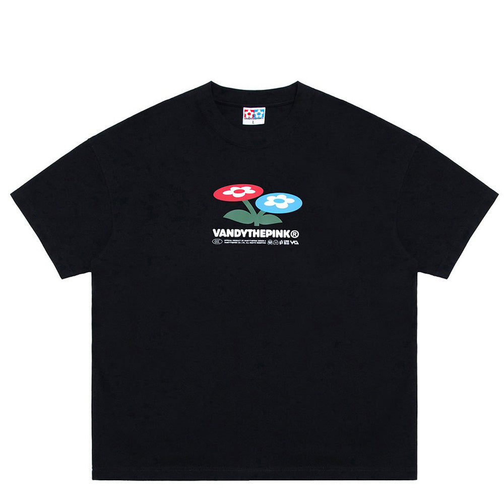 VANDY THE PINK TWO FLOWER TEE