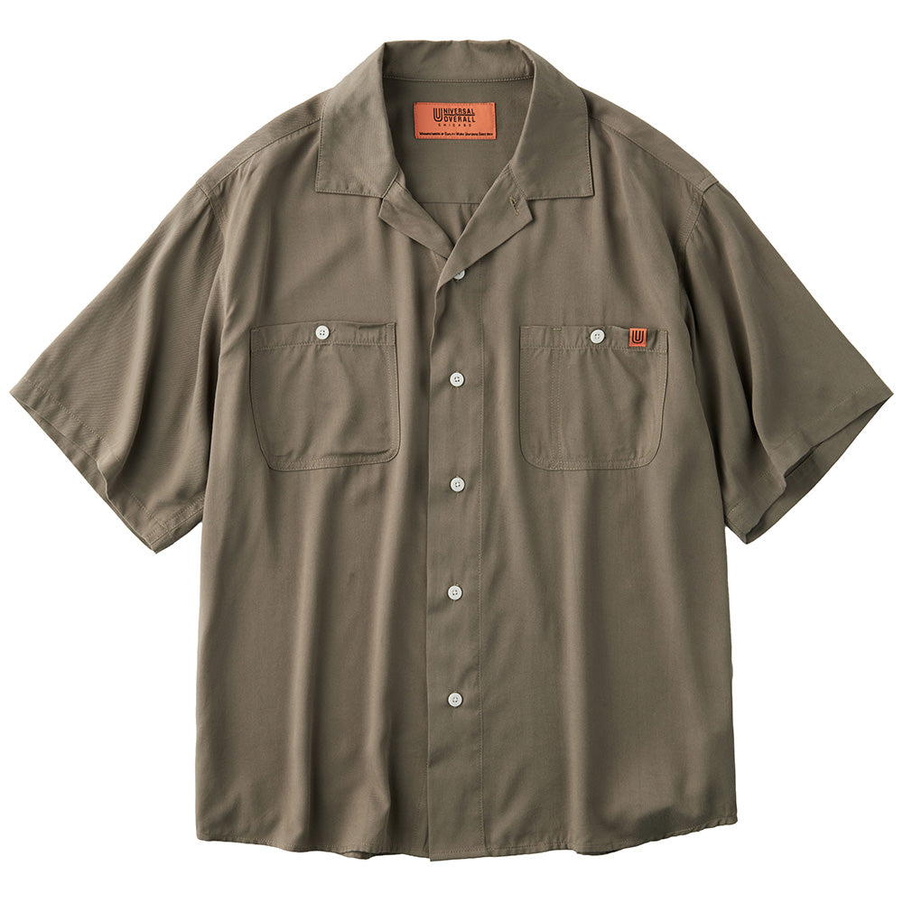 UNIVERSAL OVERALL OPEN COLLAR S/S SHIRT
